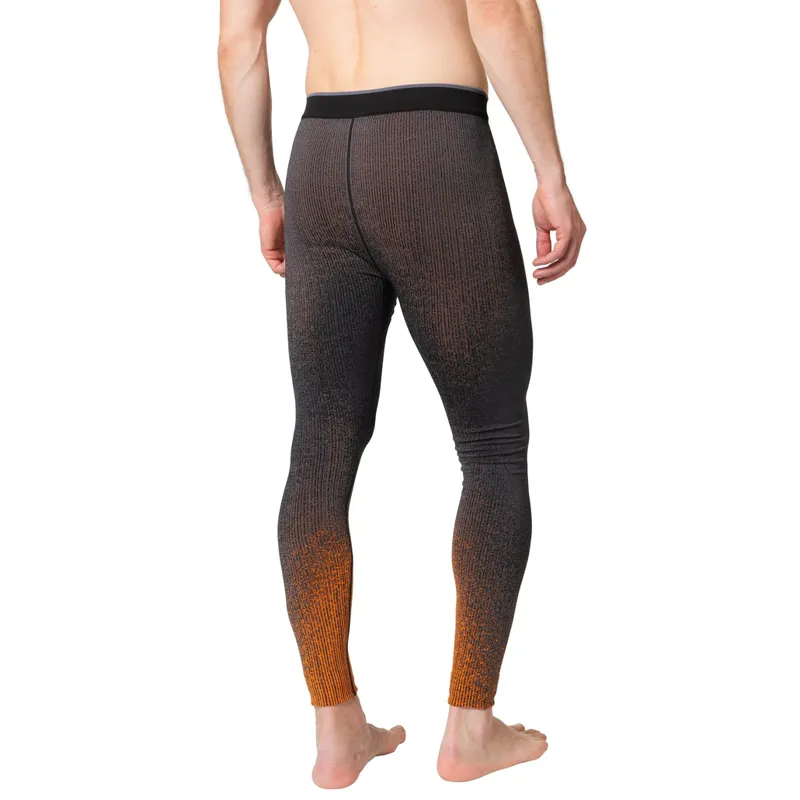 2024 Odlo Blackcomb men's base layer pants oriole grey/orange-1